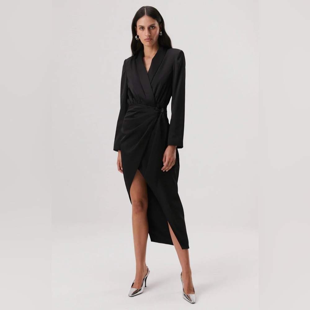 Accio Satin Midi Dress